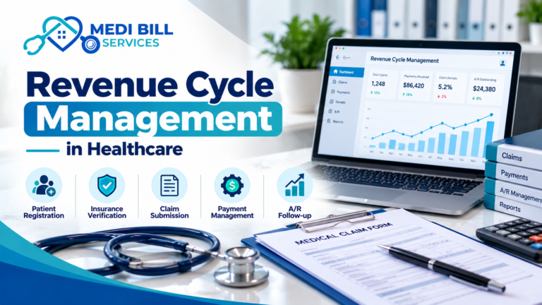 Revenue cycle management in healthcare with medical billing and payment tracking by Medi Bill Services